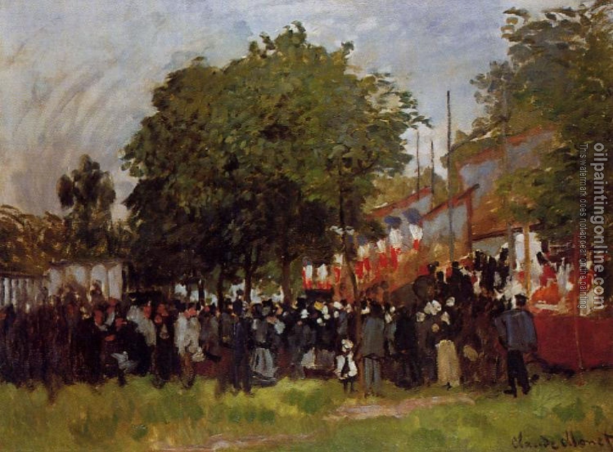 Monet, Claude Oscar - Fete at Argenteuil
